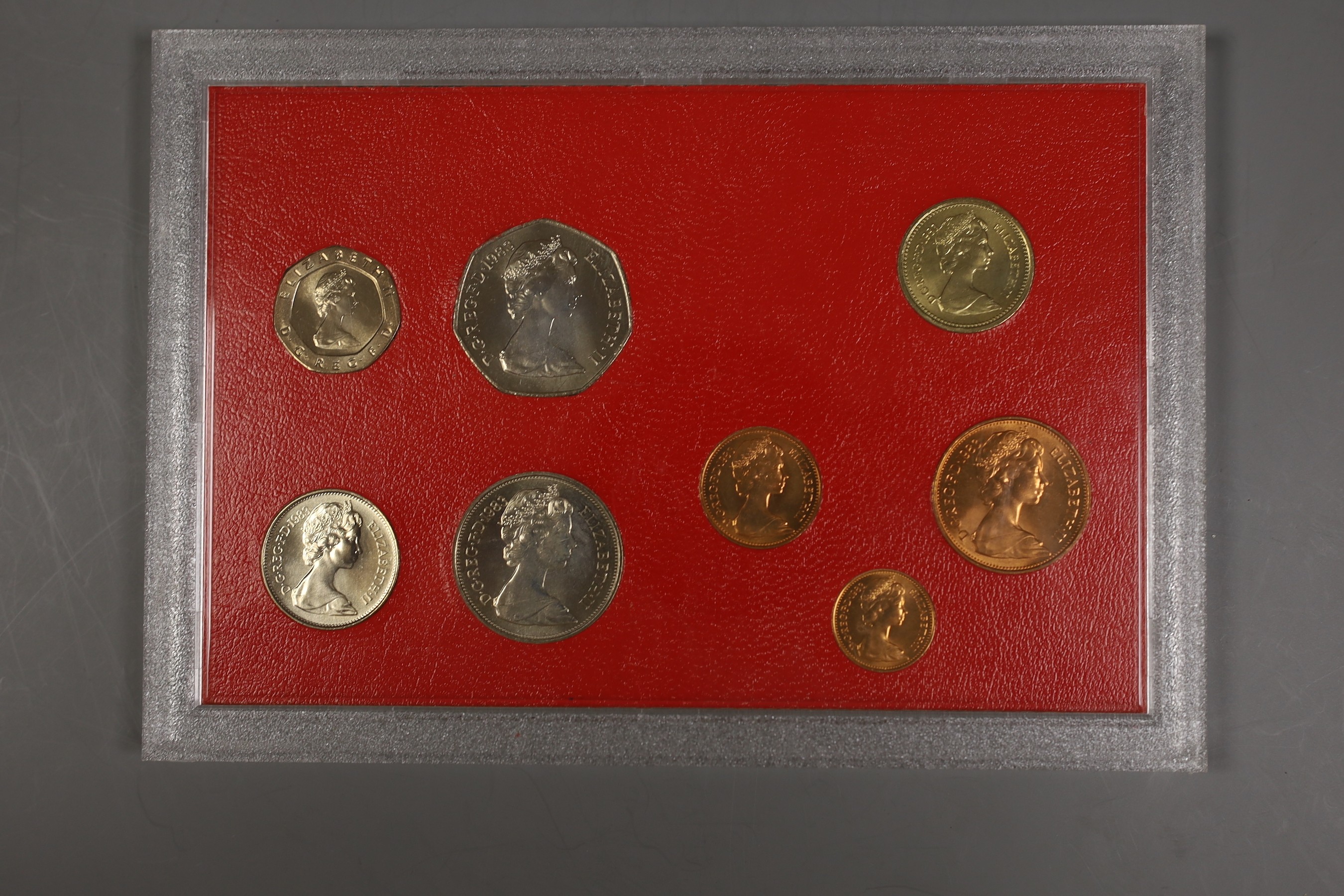 A group of silver and proof coins, to include Farewell to the £S.D. System, Royal Mint etc.